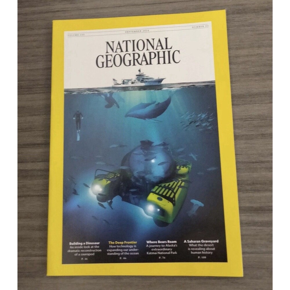 NATIONAL GEOGRAPHIC Sept 2024 Ocean Exploring The Deep Frontier, Ocean Research